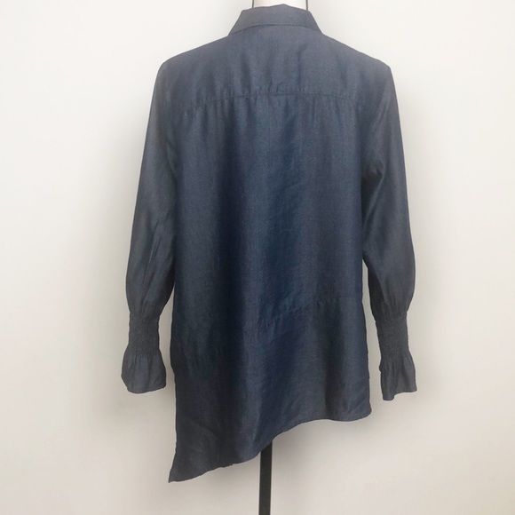 Westbound Asymmetrical Button Down Gypsy  Boho Festival Tunic Sz MP NWT - Picture 2 of 10